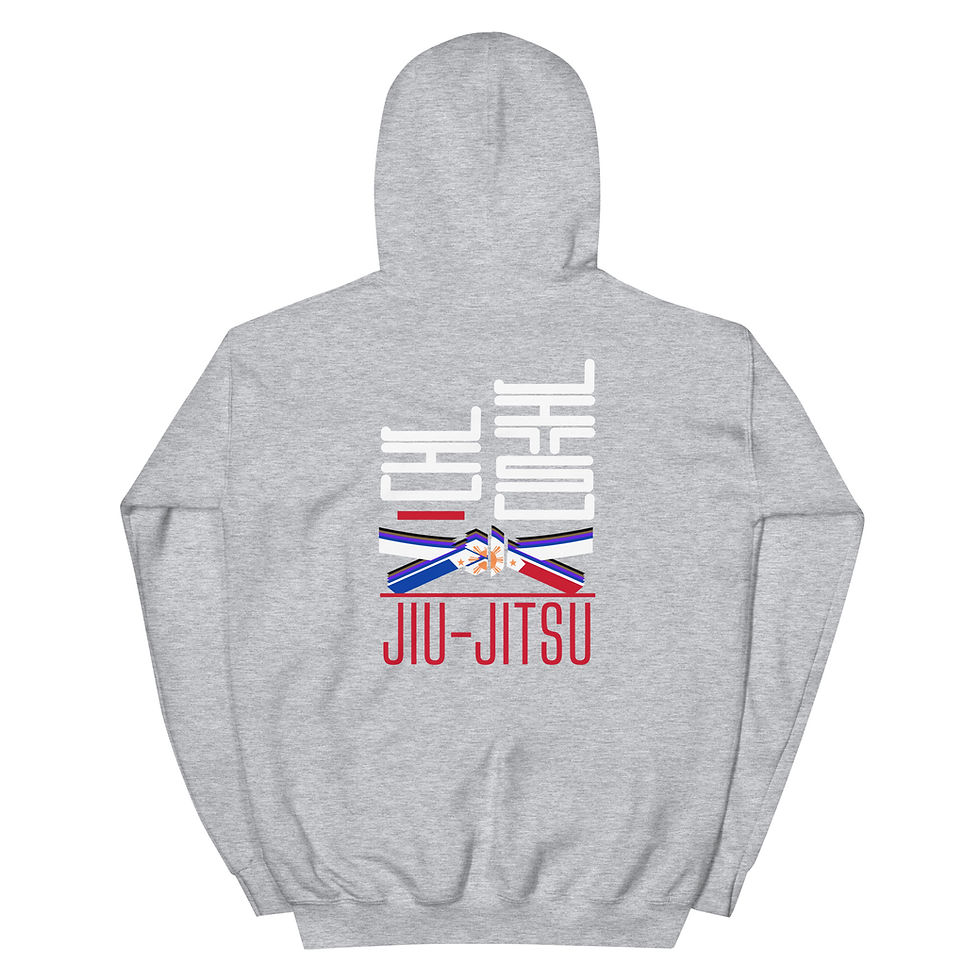 Thumbnail: Brazilian Jiu Jitsu Belt Levels with Philippine Flag Unisex Hoodie