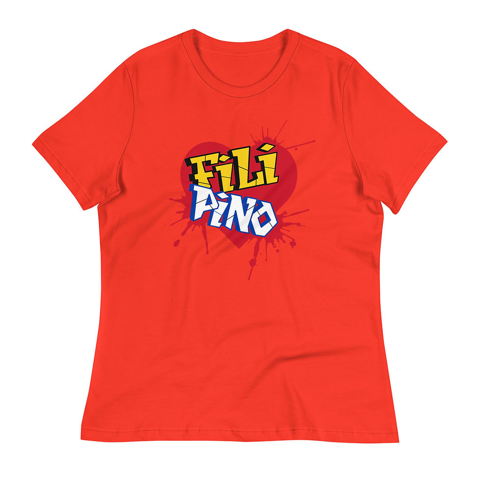 Thumbnail: Womens Graffiti Style Filipino Heart