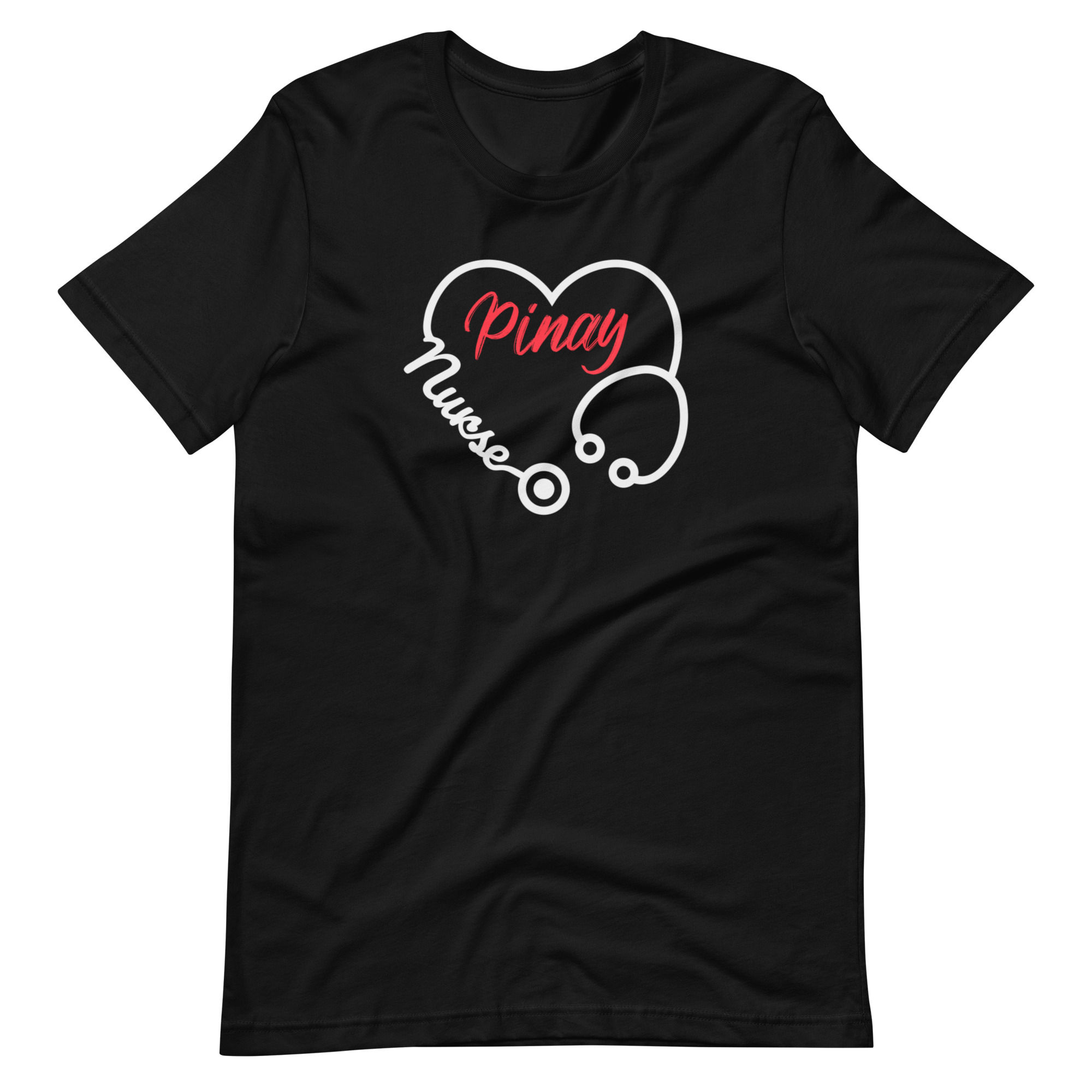 Unisex Nurse Pinay Stethoscope Heart Red