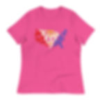 Thumbnail: Womens USofA Country Shape Typography with Philippine Flag Inside