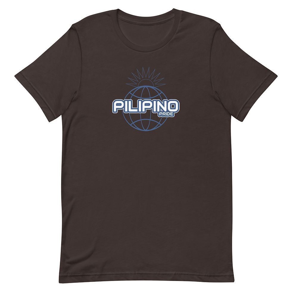 Thumbnail: Unisex Pilipino Pride World Sun Line Art Blu