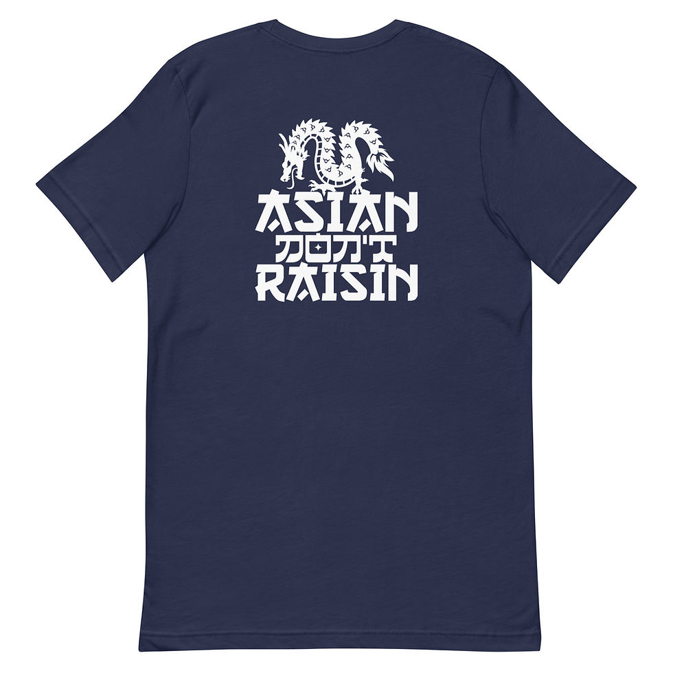 Thumbnail: Unisex Asian Don't Raisin With Dragon Wht