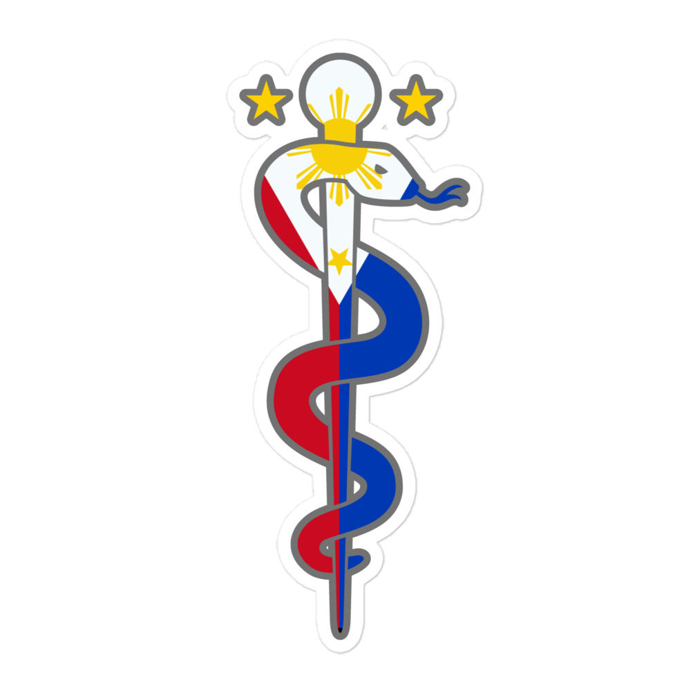 The Rod of Asclepius Philippine Flag sticker