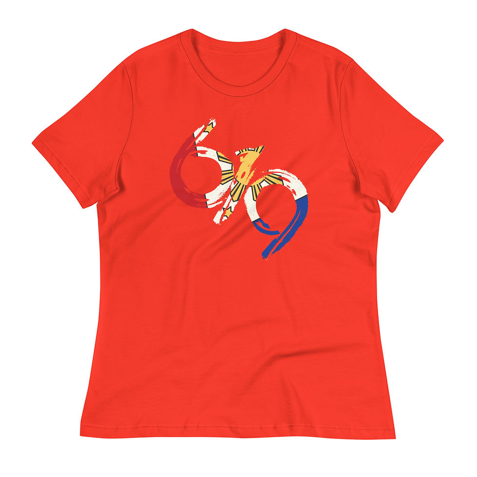 Thumbnail: Womens 619 Area Code Philippine Flag