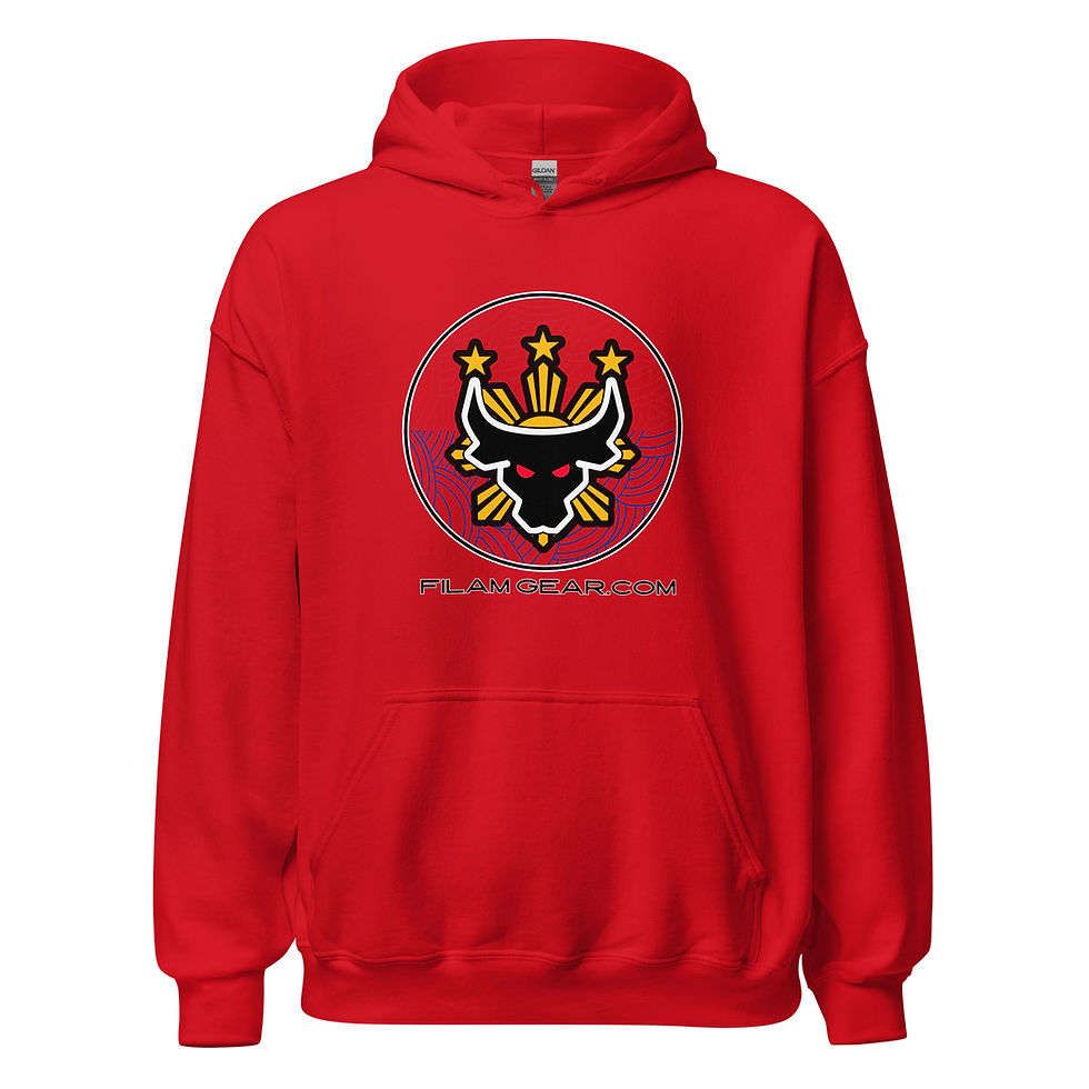 Thumbnail: Carabao Sun Star Red Blue Wave Unisex Hoodie