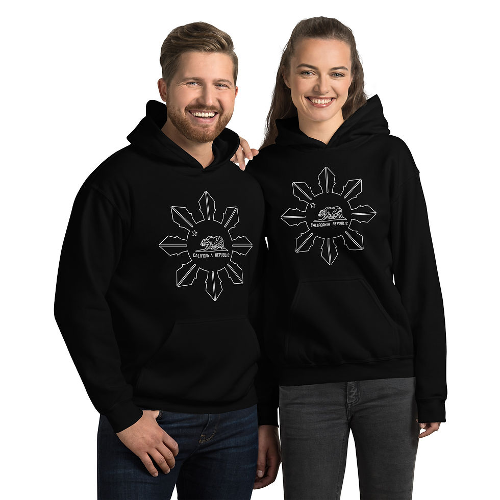 Thumbnail: Philippine Sun Cali Filipino Flag Unisex Hoodie