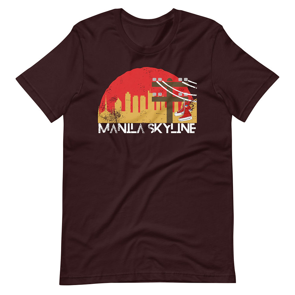 Thumbnail: City of Manila Skyline with Heart Shoes on Wire