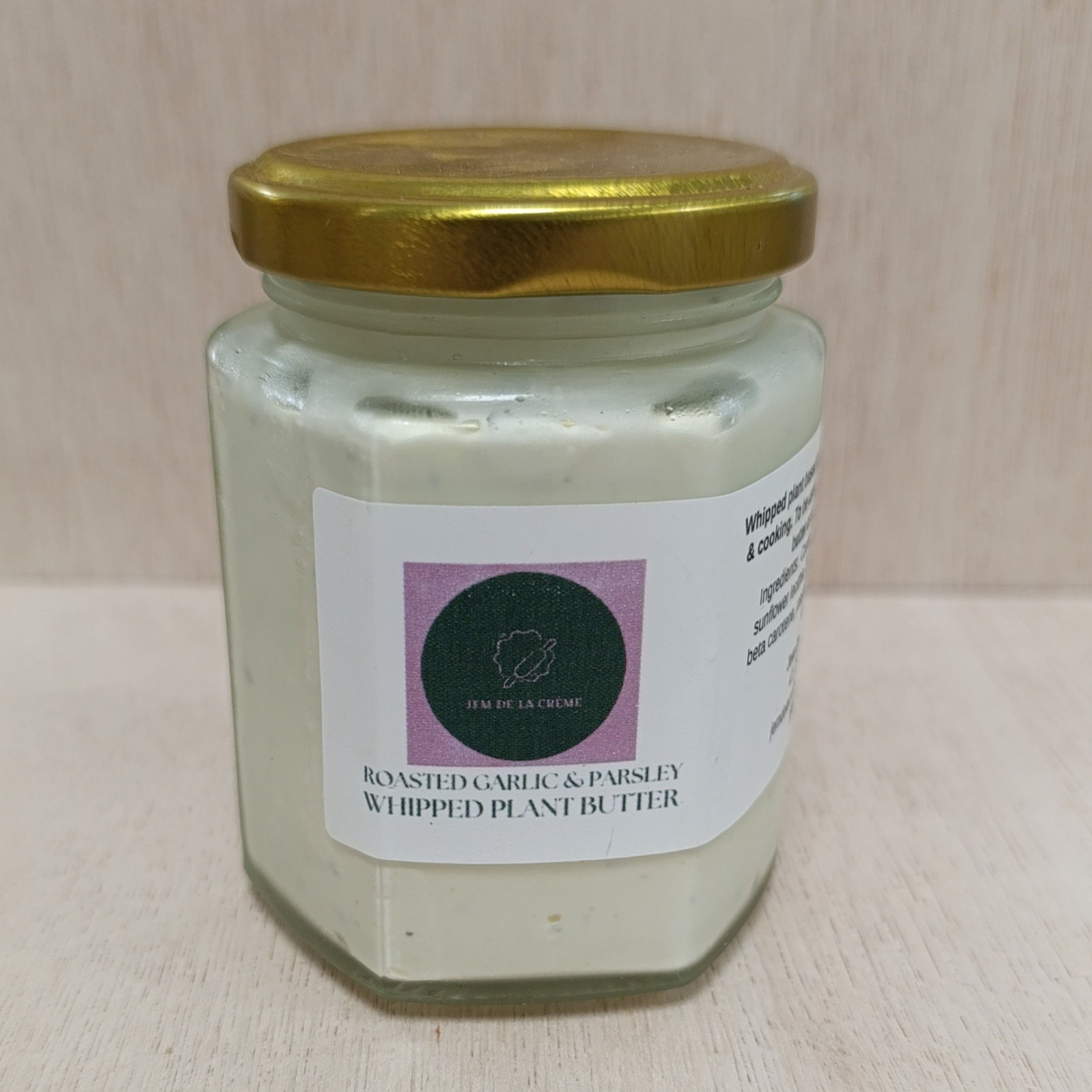 Jem de la Crème Medium Roasted Garlic & Parsley Whipped Butter