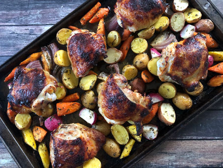 One Pan Baked Chicken & Vegetables