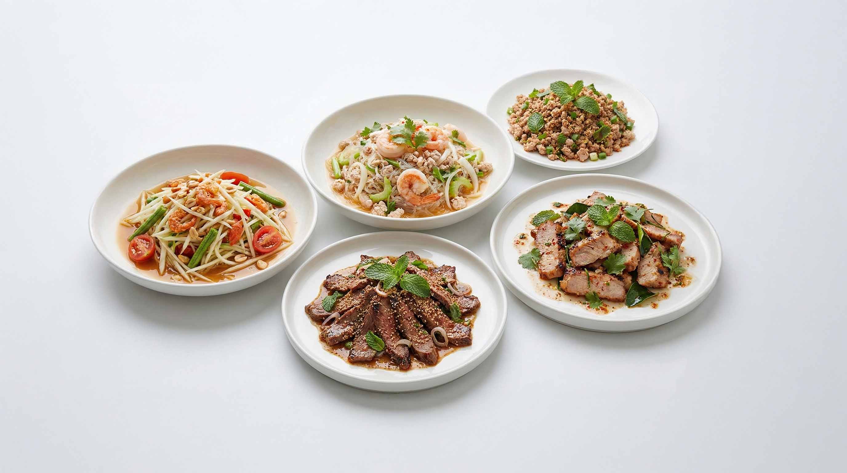 Arranged Food and Objects