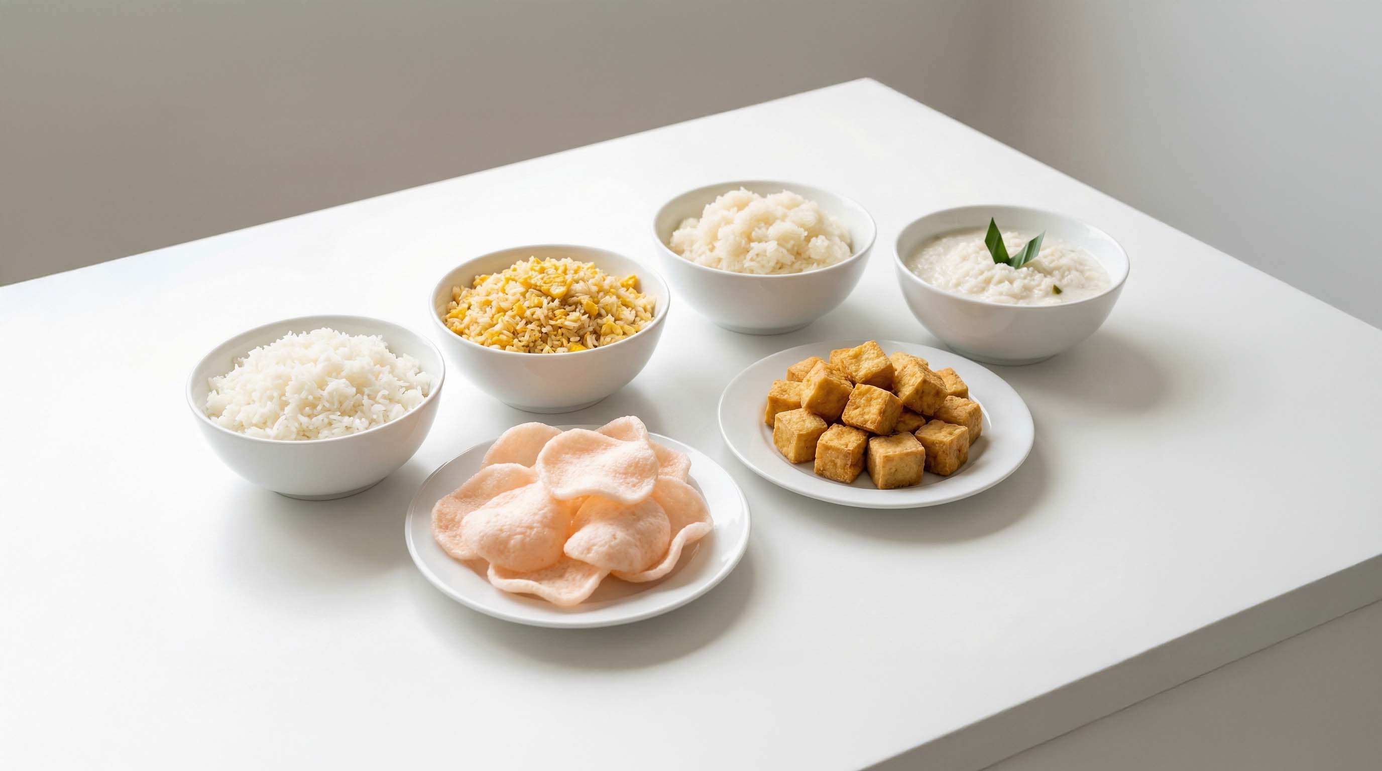 Arranged Food and Objects