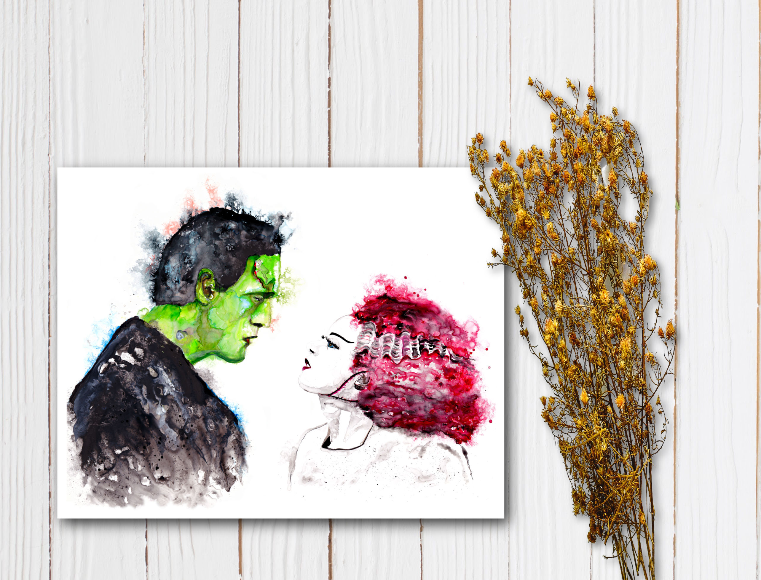 Frankenstein and bride