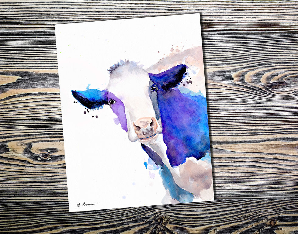 Holstein Cow Art Print