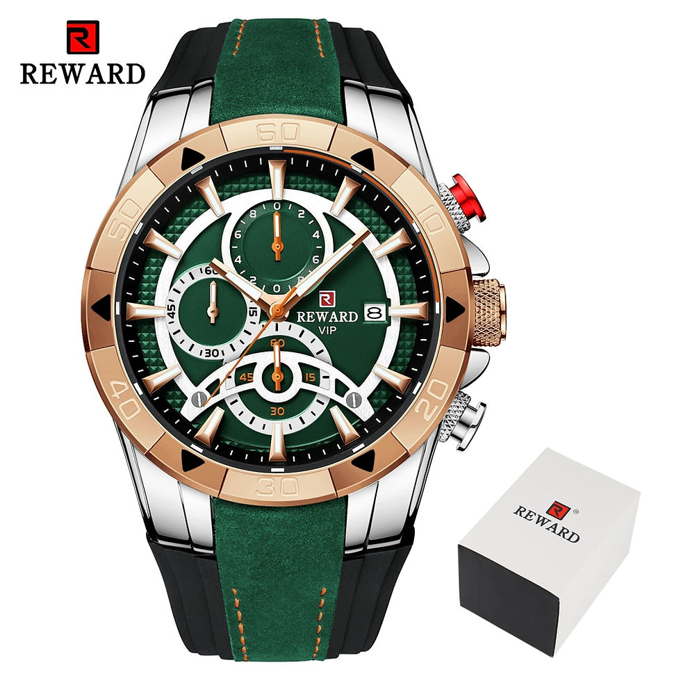 Miniature : REWARD  Men's Luxury Waterproof Quartz Watch