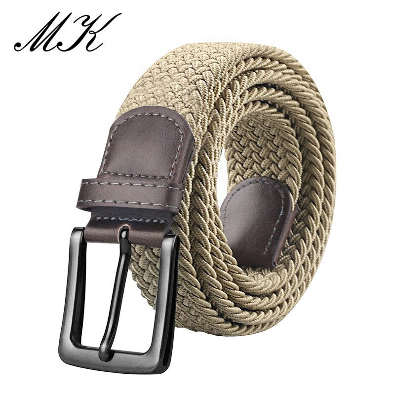 Thumbnail: Men's Casual Metal Pin Buckle Canvas Belt
