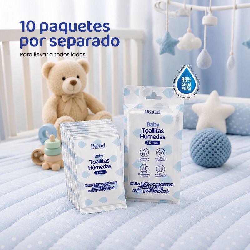 Miniatura: Toallitas Húmedas Baby Pack Viaje (10 hojas)