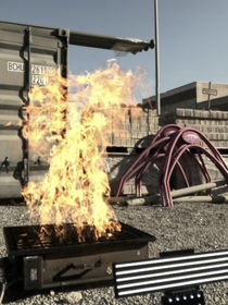 Reconstructing fire with gaussian splatting.