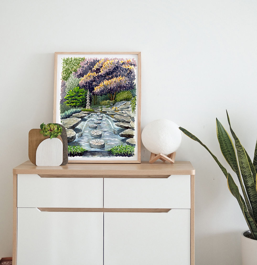 Hillwood Estate Giclee Watercolor Print