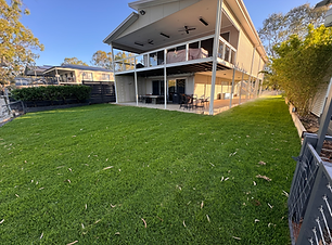 Lawn landscaping project completed in the Riverland with earthmoving services