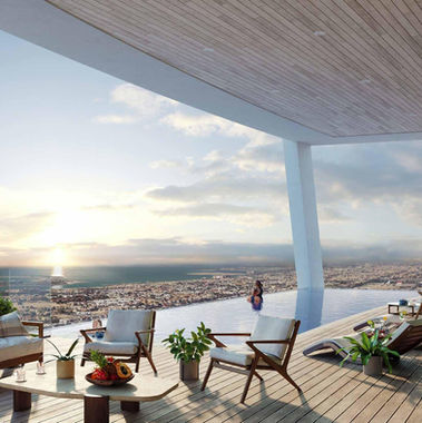 terrace in safa one apartments for sale in al safa