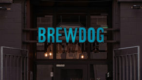 A Brewdog sign outside a bar