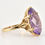 Thumbnail: Vintage 9ct Gold Large Amethyst Cocktail Ring