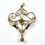 Thumbnail: Antique Edwardian 9ct Gold Peridot & Seed Pearl Pendant, c1905
