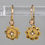Thumbnail: Antique Victorian 9ct Gold & Seed Pearl Child's Earrings, C1880