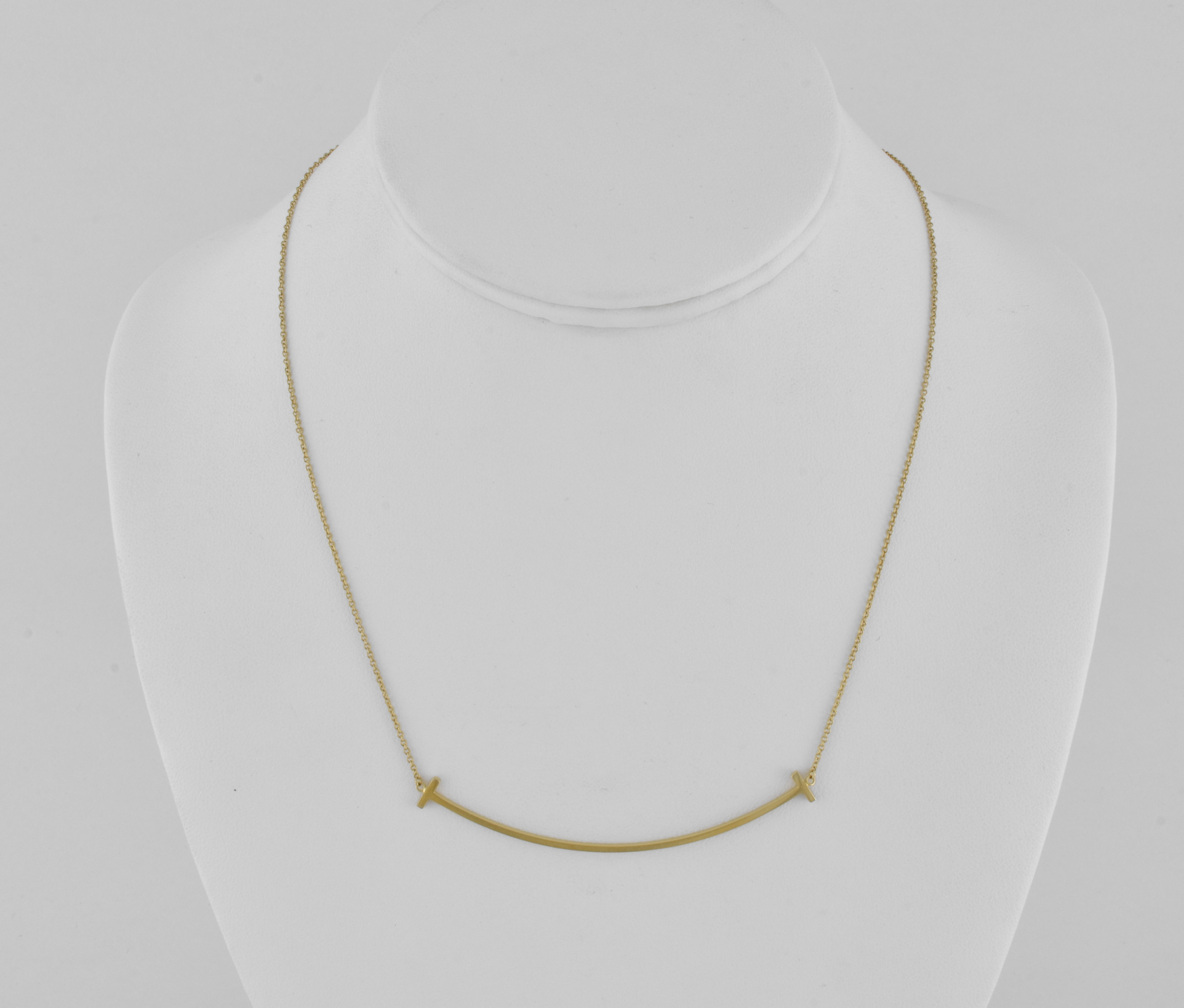 Tiffany & Co 18ct Gold Smile Necklace, 3.82 Grams