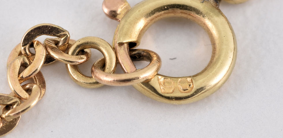 Thumbnail: Antique Edwardian 9ct Gold Peridot Seed Pearl Pendant & 9ct Gold Chain