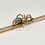 Thumbnail: Antique Victorian 9ct Gold Blue Topaz & Pearl Spider Brooch/Tie Pin, C1880