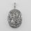 Thumbnail: Antique Victorian Solid Silver Oversized Chinoiserie Locket Pendant