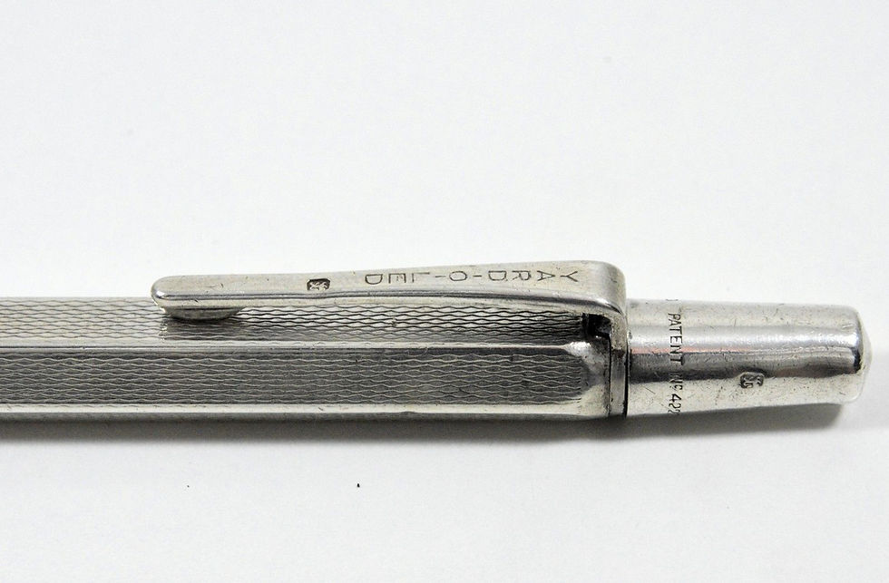 Thumbnail: Vintage Solid Silver Yard-O-Led Aristocrat Propelling Pencil, 1954