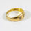Thumbnail: Antique Victorian 18ct Gold 3 Stone Gypsy Ring,1898