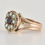 Thumbnail: Antique Georgian 18ct Gold Garnet & Pearl Closed Back Ring