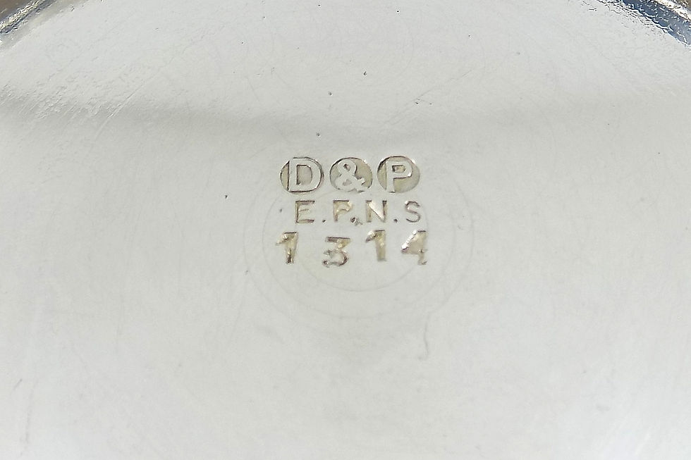 Thumbnail: Antique Art Deco Silver Plated 3 Piece Tea Set (Davies & Powers c1935)