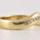 Thumbnail: Vintage 9ct Gold Diamond Wishbone Wedding Band Ring, Birmingham,1975