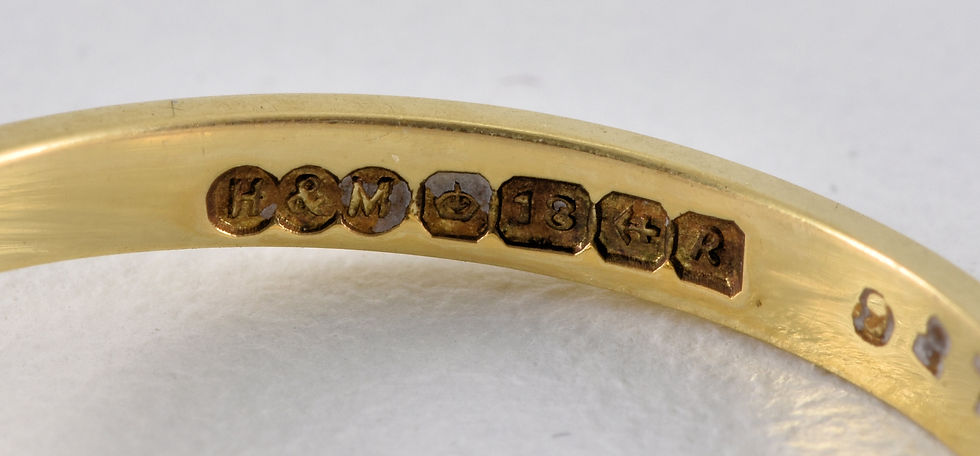 Thumbnail: Vintage 18ct Gold Diamond Daisy Ring, (Birmingham,1966)