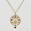 Thumbnail: Antique Edwardian 9ct Gold Garnet Pendant & 18ct Chain c1905
