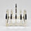 Thumbnail: Antique English Solid Silver 4 slice Toast Rack (R F Mosley & Co, 1943)