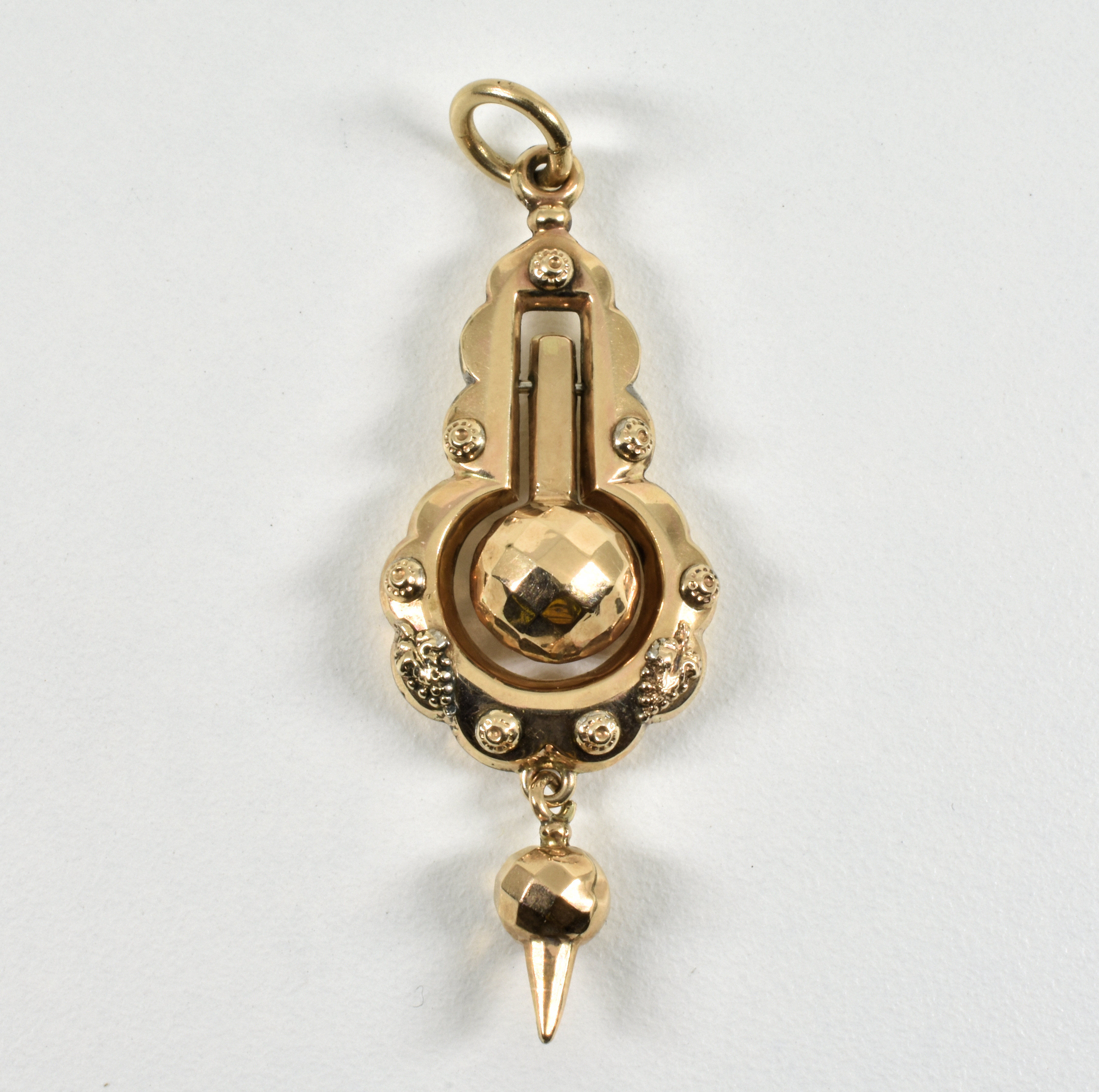 Antique Victorian 9ct Gold Pendant, c1880