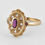 Thumbnail: Vintage Edwardian Inspired 9ct Gold Spinel & Diamond Ring
