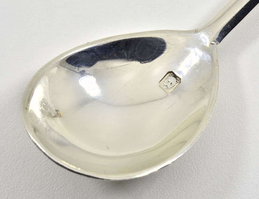 Thumbnail: The Queens Beasts Spoons, Solid Silver & Gilt, Set of 10, (R. Comyns,1972)