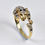 Thumbnail: Vintage 9ct Gold Leopard Ring, Sapphire & Diamond,1980's