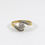 Thumbnail: Vintage Ladies 9ct Gold & Diamond Crossover Ring, UK Size K, U.S. Size 5 1/4