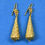 Thumbnail: Antique Victorian 22ct Indian Gold Drop Earrings, C1880