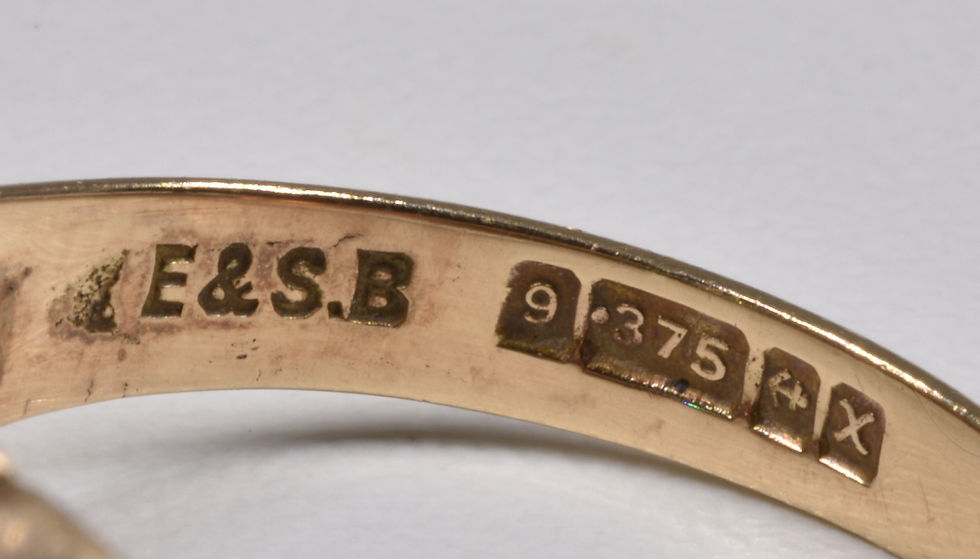 Thumbnail: Vintage 9ct Gold Diamond Solitaire Ring, (Birmingham,1972), Original Box