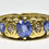 Thumbnail: Vintage 9ct Gold Cornflower Blue Sapphire & Diamond ring, (1930's)