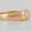 Thumbnail: Antique Victorian 22ct Gold Solitaire Diamond Gypsy Ring