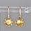 Thumbnail: Antique Victorian 9ct Gold & Seed Pearl Child's Earrings, C1880